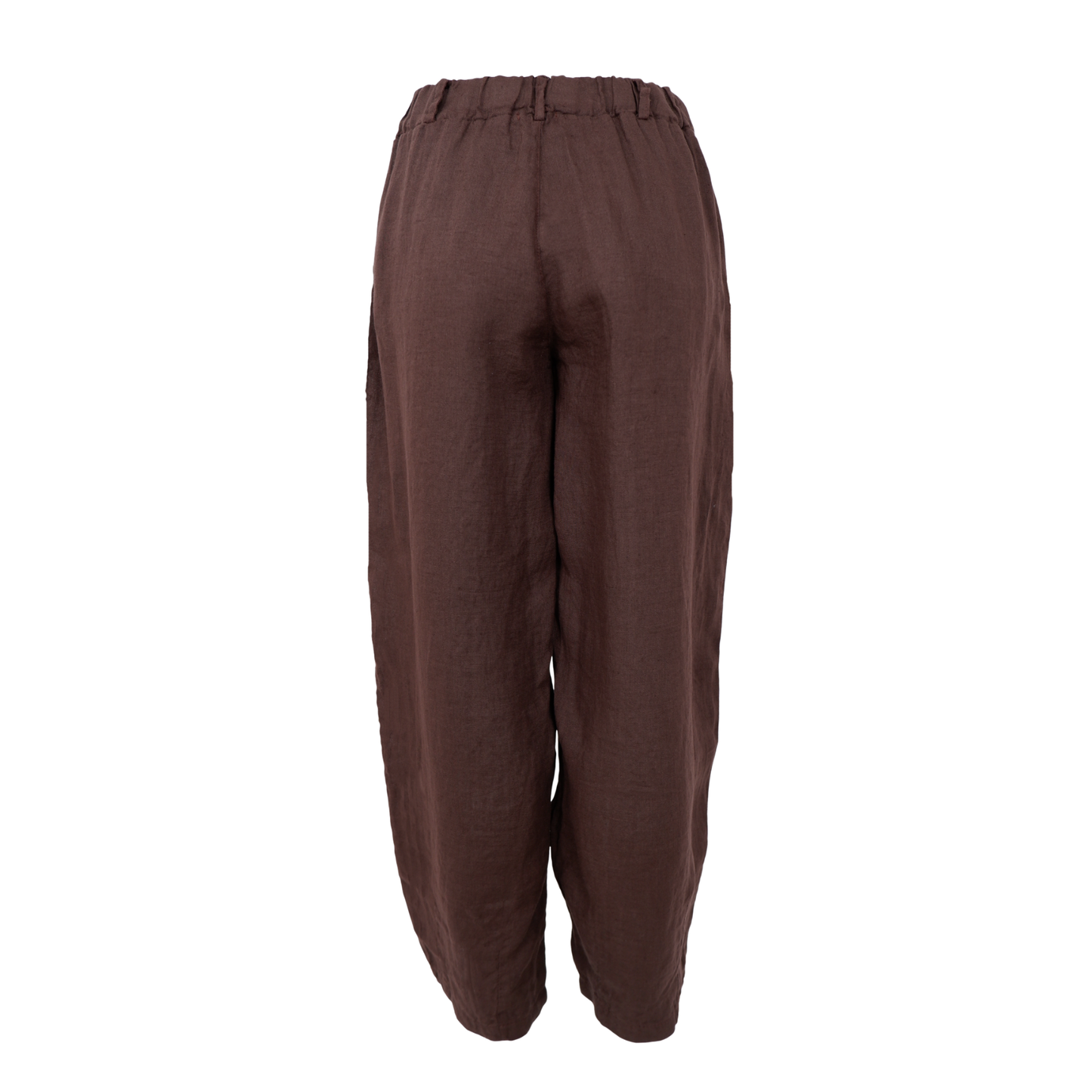 Melina Linen Trousers - Coffee Brown