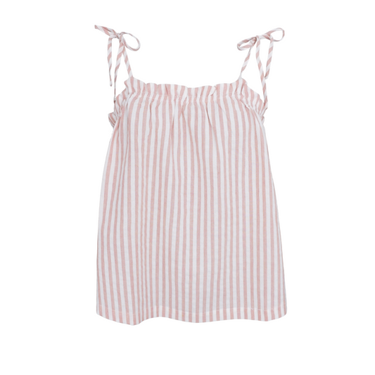 Black Colour DK Selma Strap Vest Top – Rose