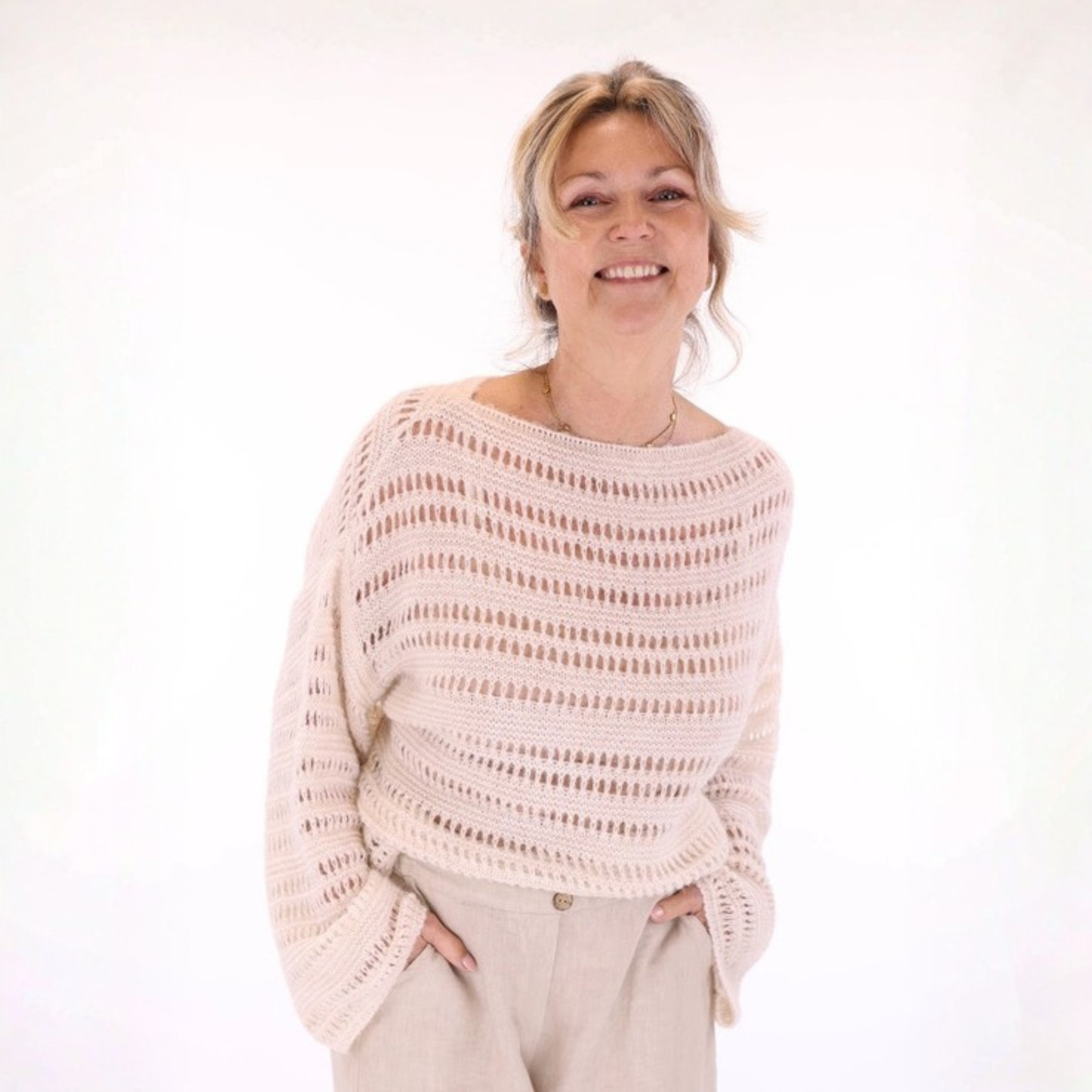 Alpaca Blend Sienna Jumper - Cream