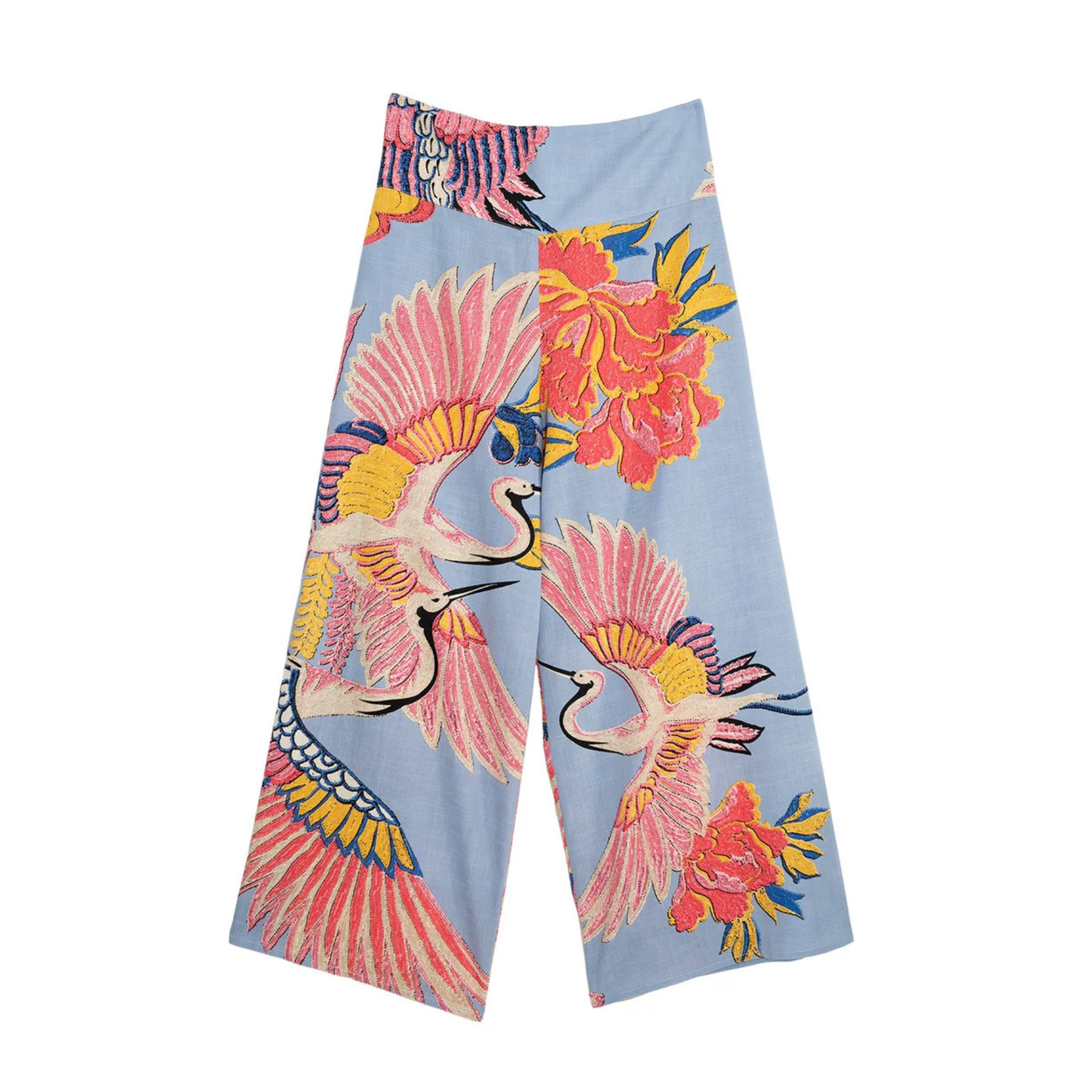 Palazzo Pants - Crane Periwinkle