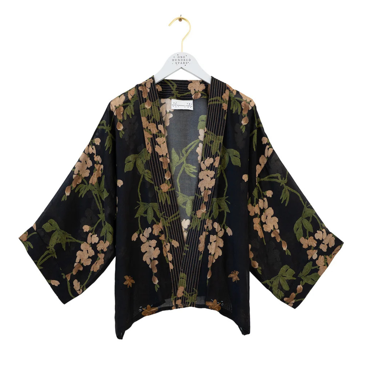 Kimono - Wisteria Black
