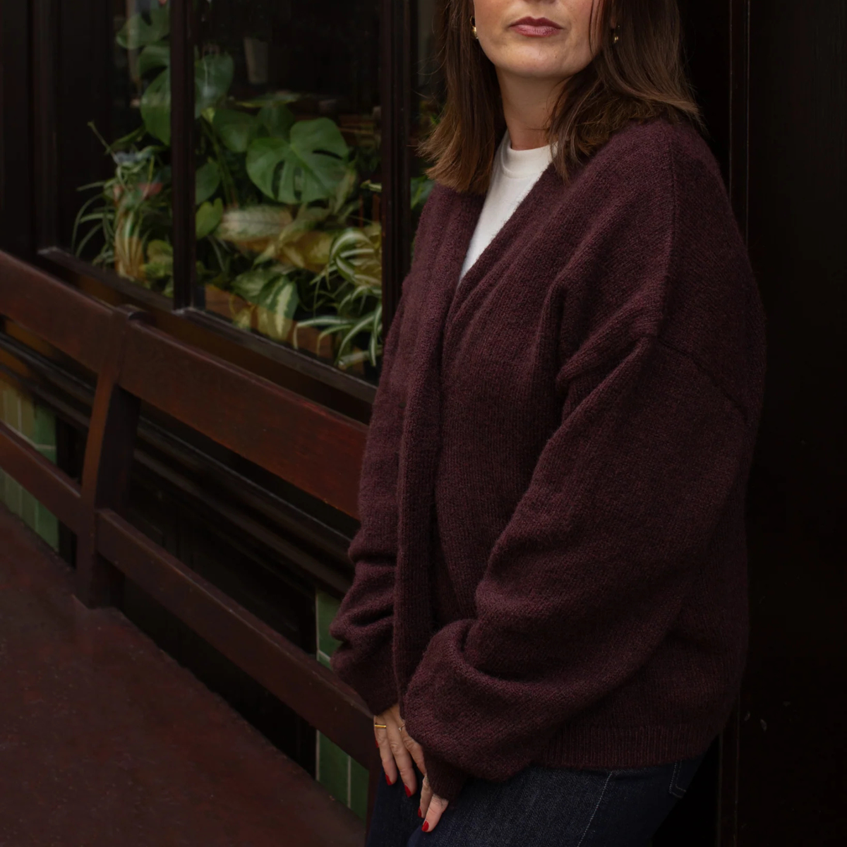 Grace Cardigan - Plum