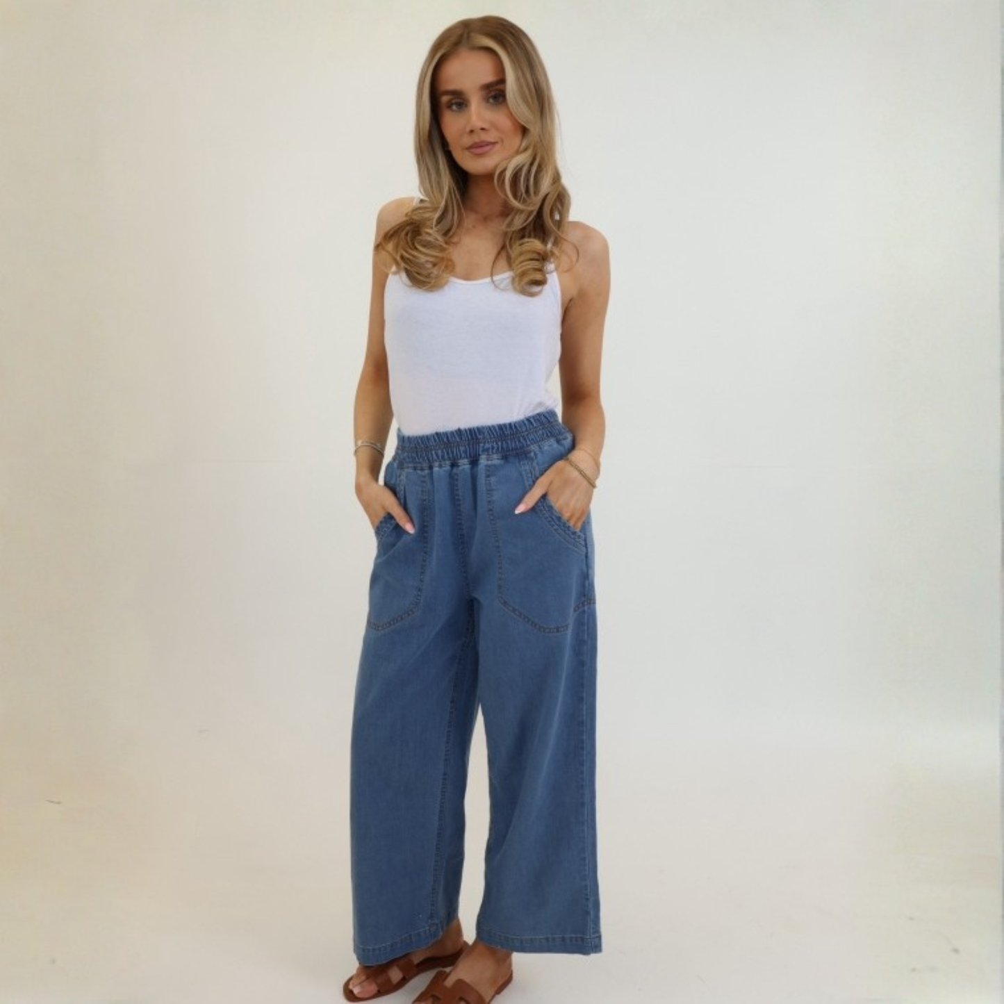 Cropped Jeans - Light Denim