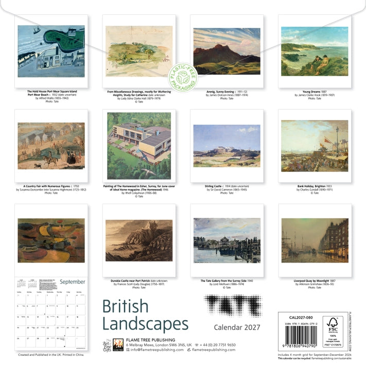 Wall Calendar 2027 - Tate: British Landscapes
