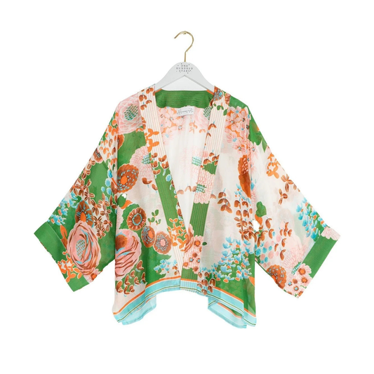 Kimono - Kitsch Bouquet Green