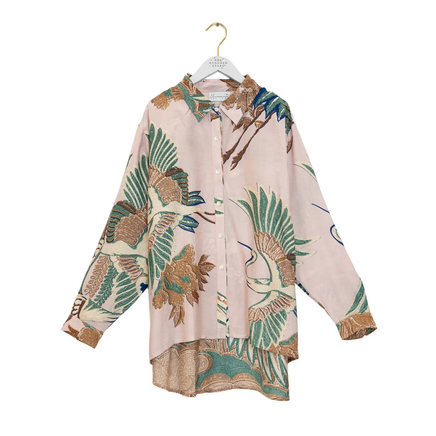 Oversized Shirt - Crane Plaster Pink