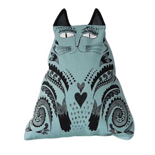 Lush Designs Kitty Cushion - Blue