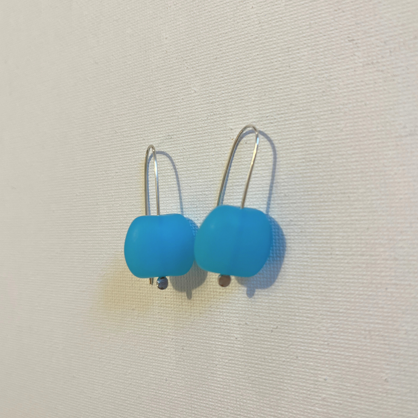 Glass Drop Earrings - Turquoise