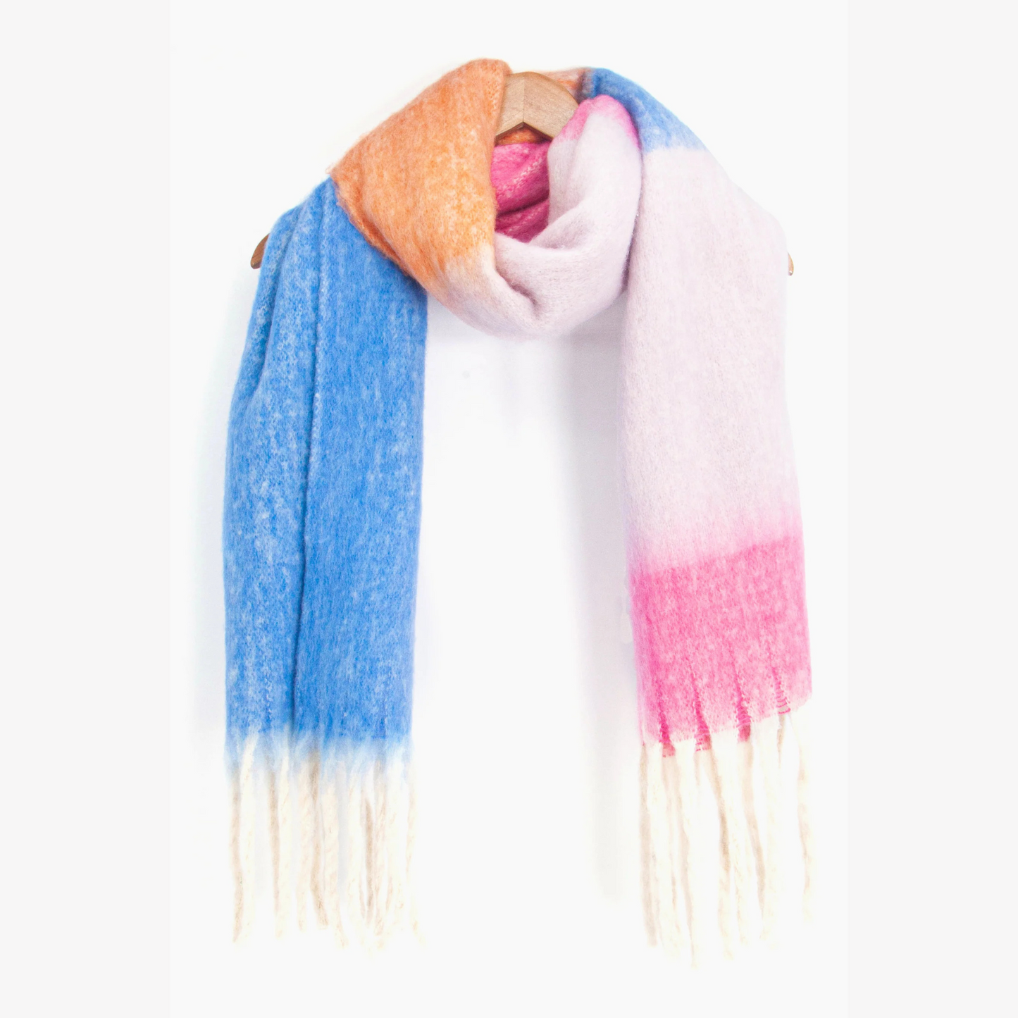 MSH Blanket Scarf - Blue and Pink