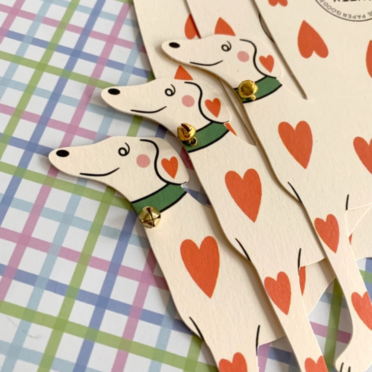 Greetings Card - Loveheart Dog