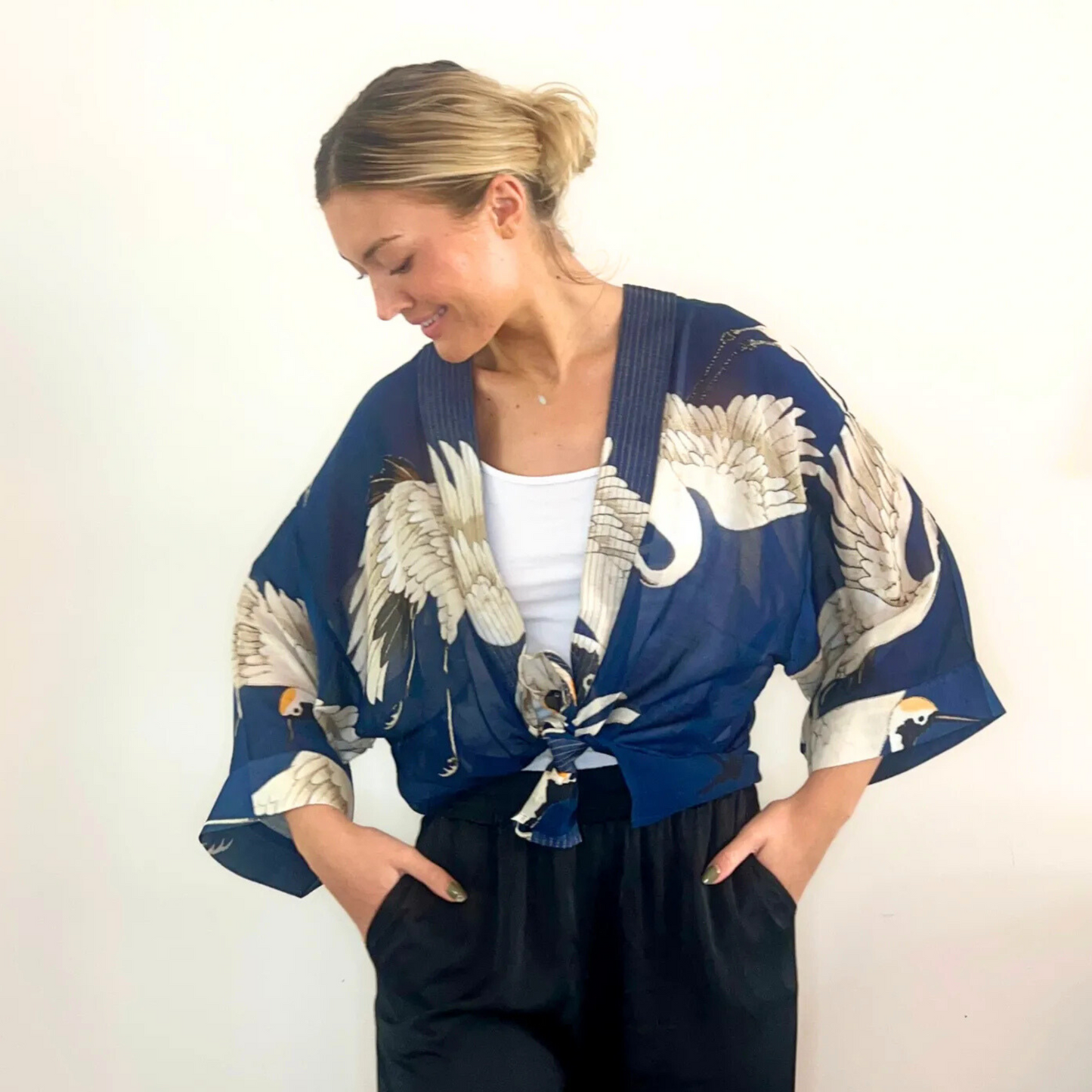 Kimono - Stork Navy