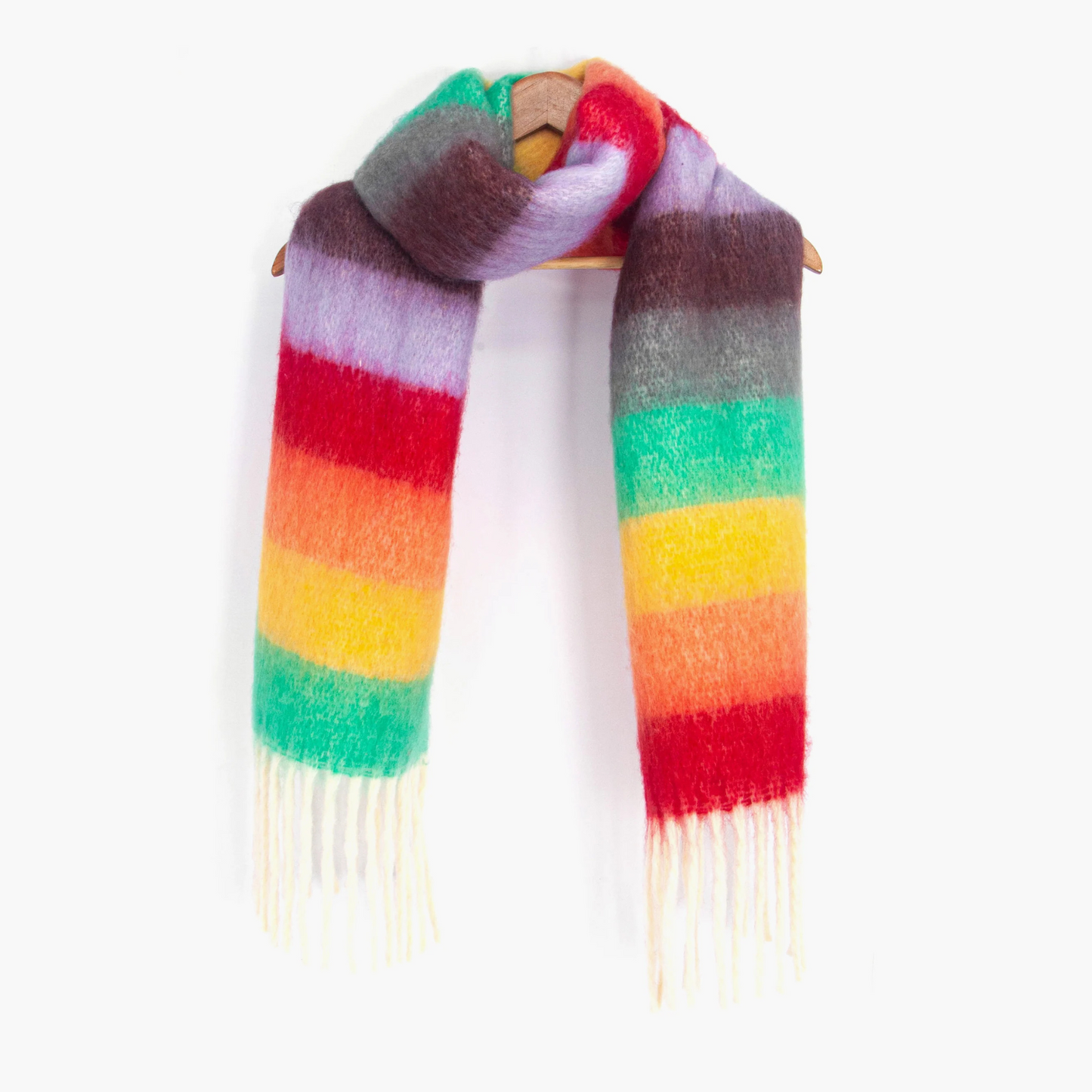 MSH Blanket Scarf - Rainbow Stripe