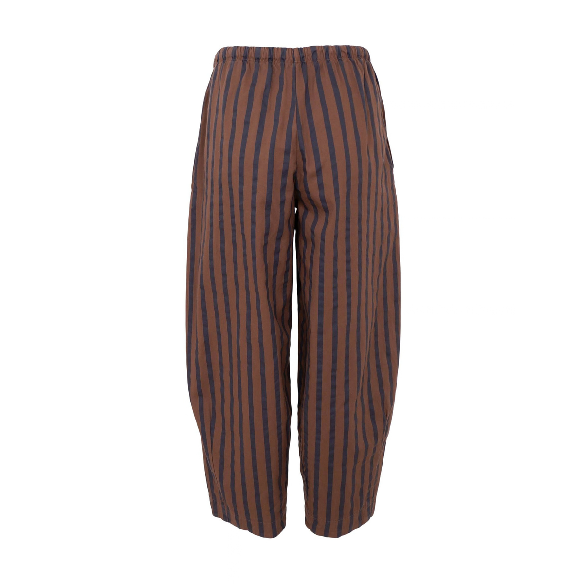 Mallu Barrel Trousers - Espresso Stripes