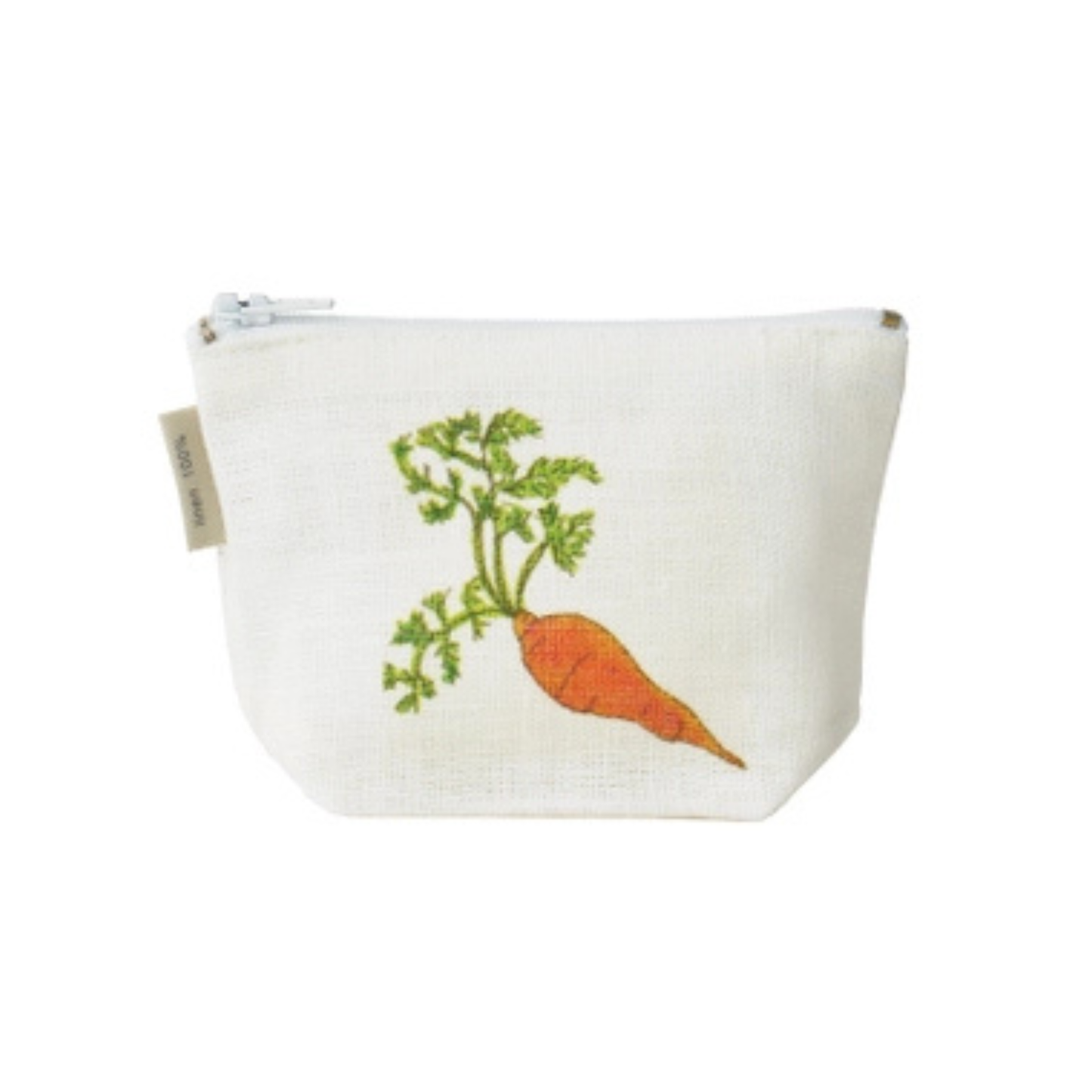 Japanese Linen Pouch - Rabbit and Carrot