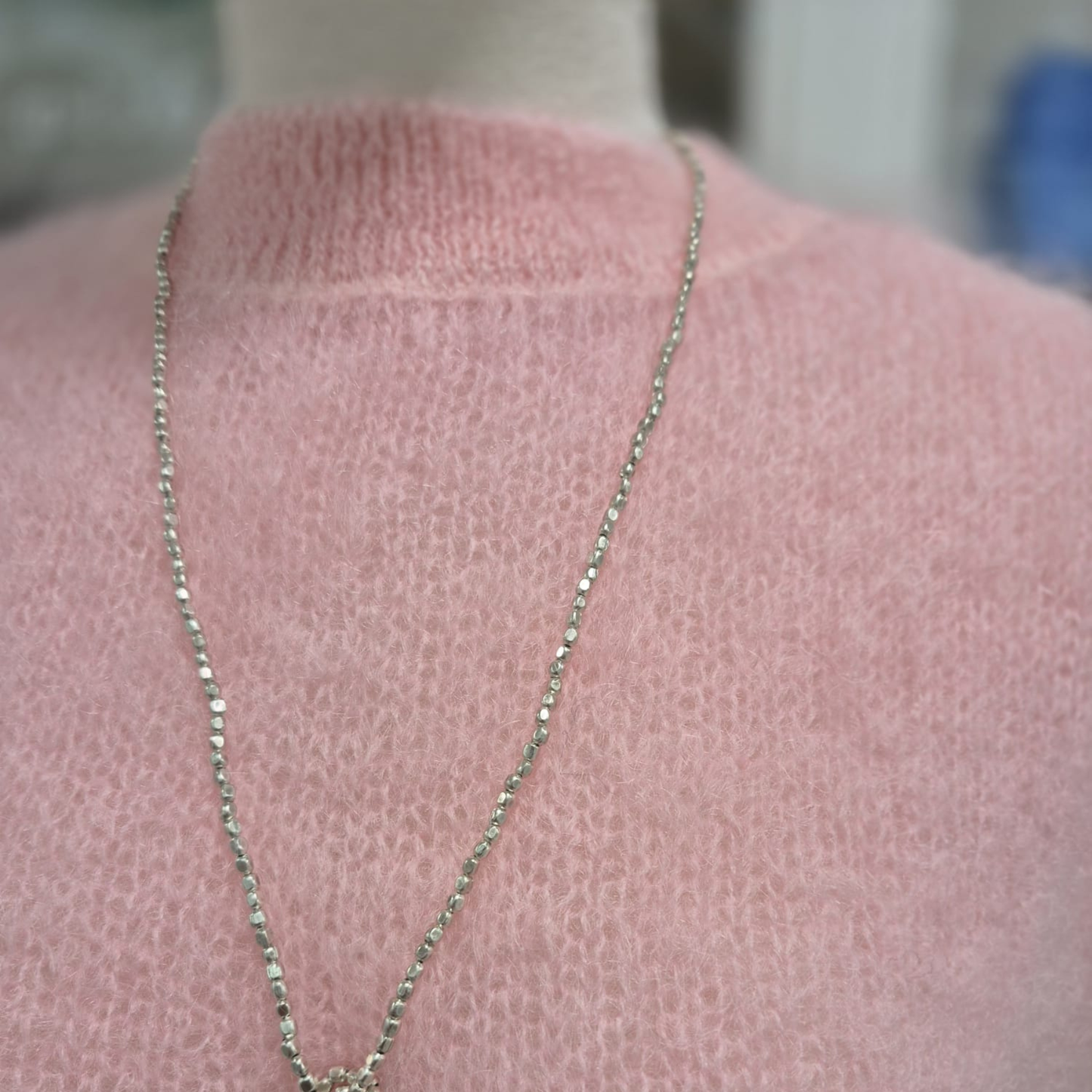 Astrid Mohair Cropped Vest - Pastel Pink