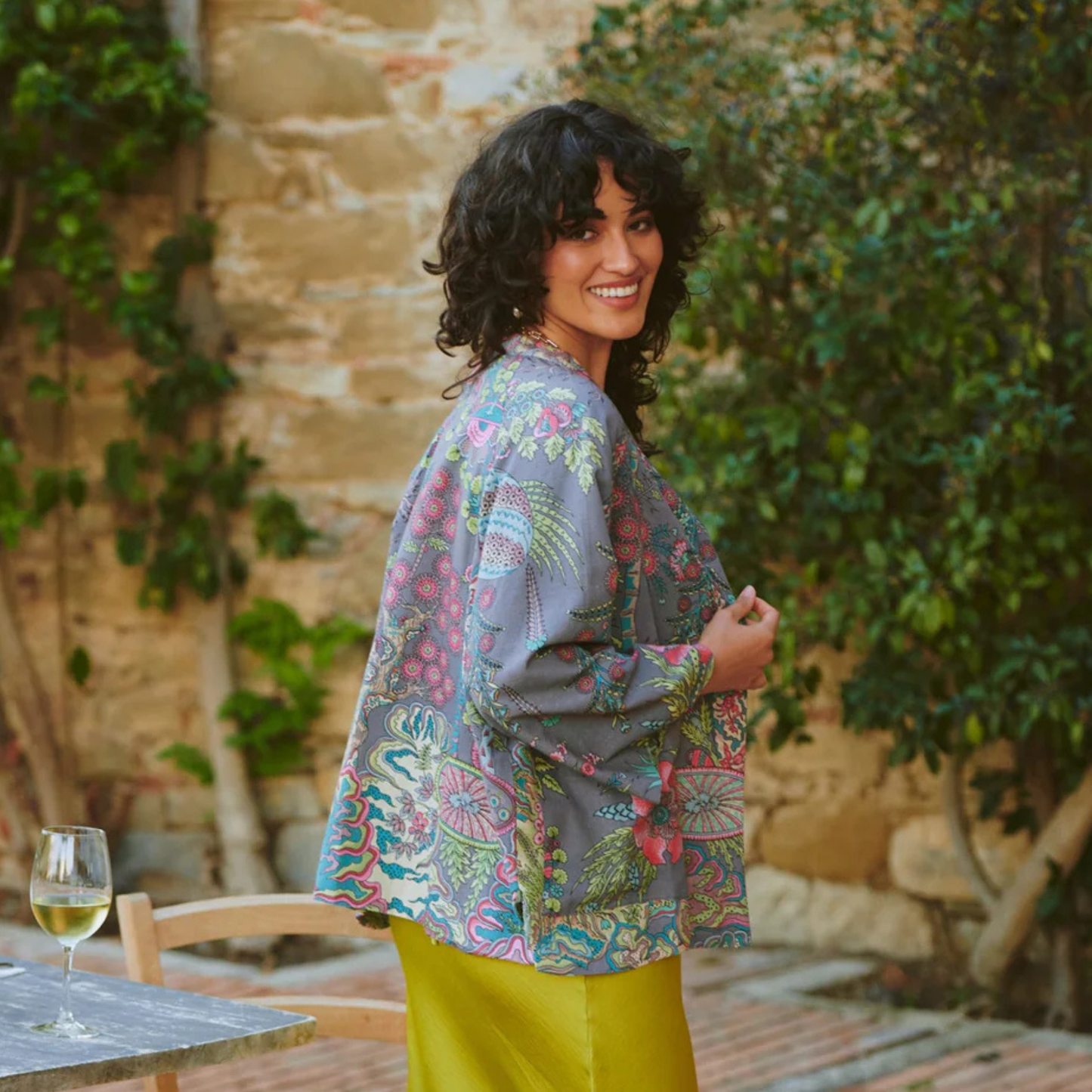 Summer Jacket - Boho Garden Grey