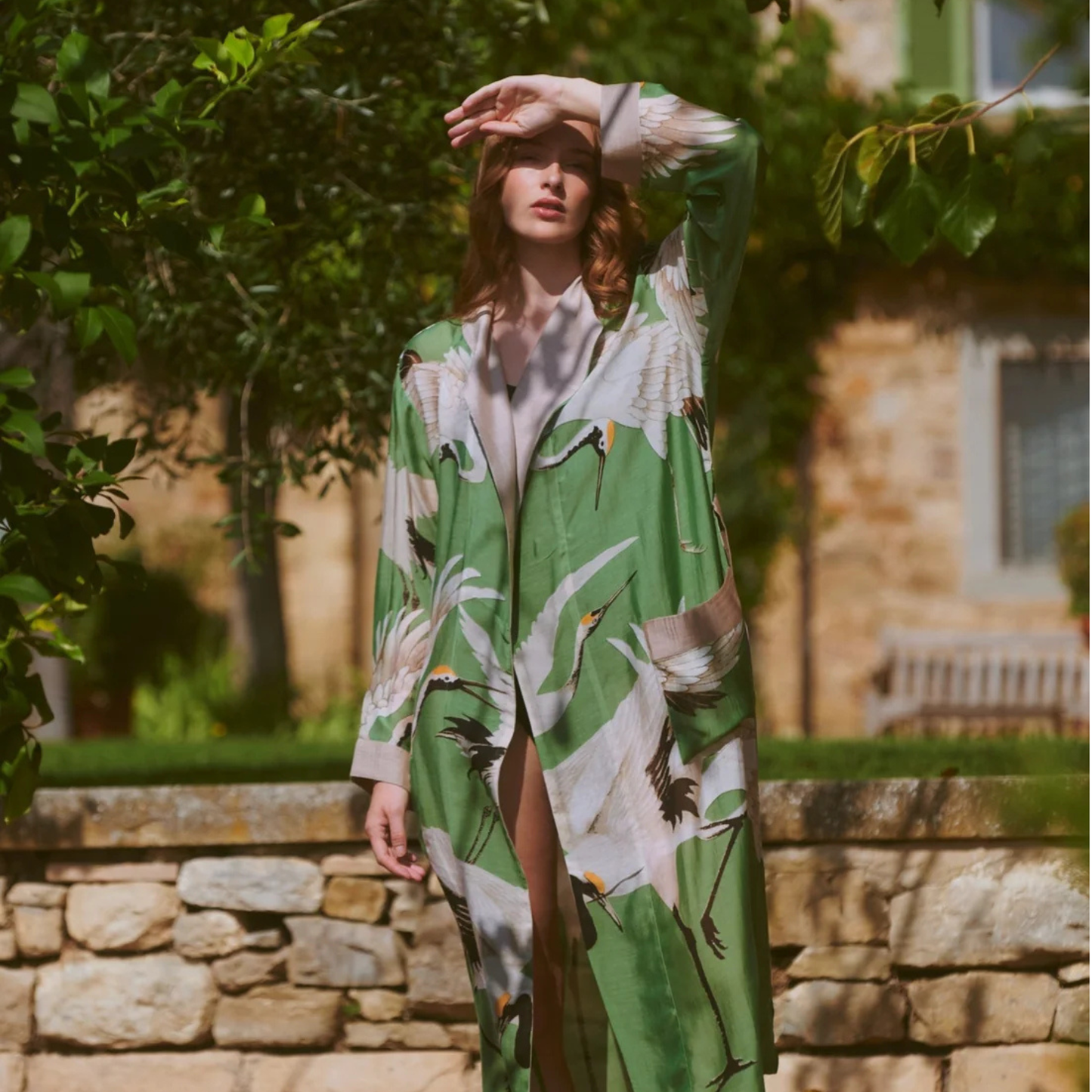 Gown - Stork Pea Green
