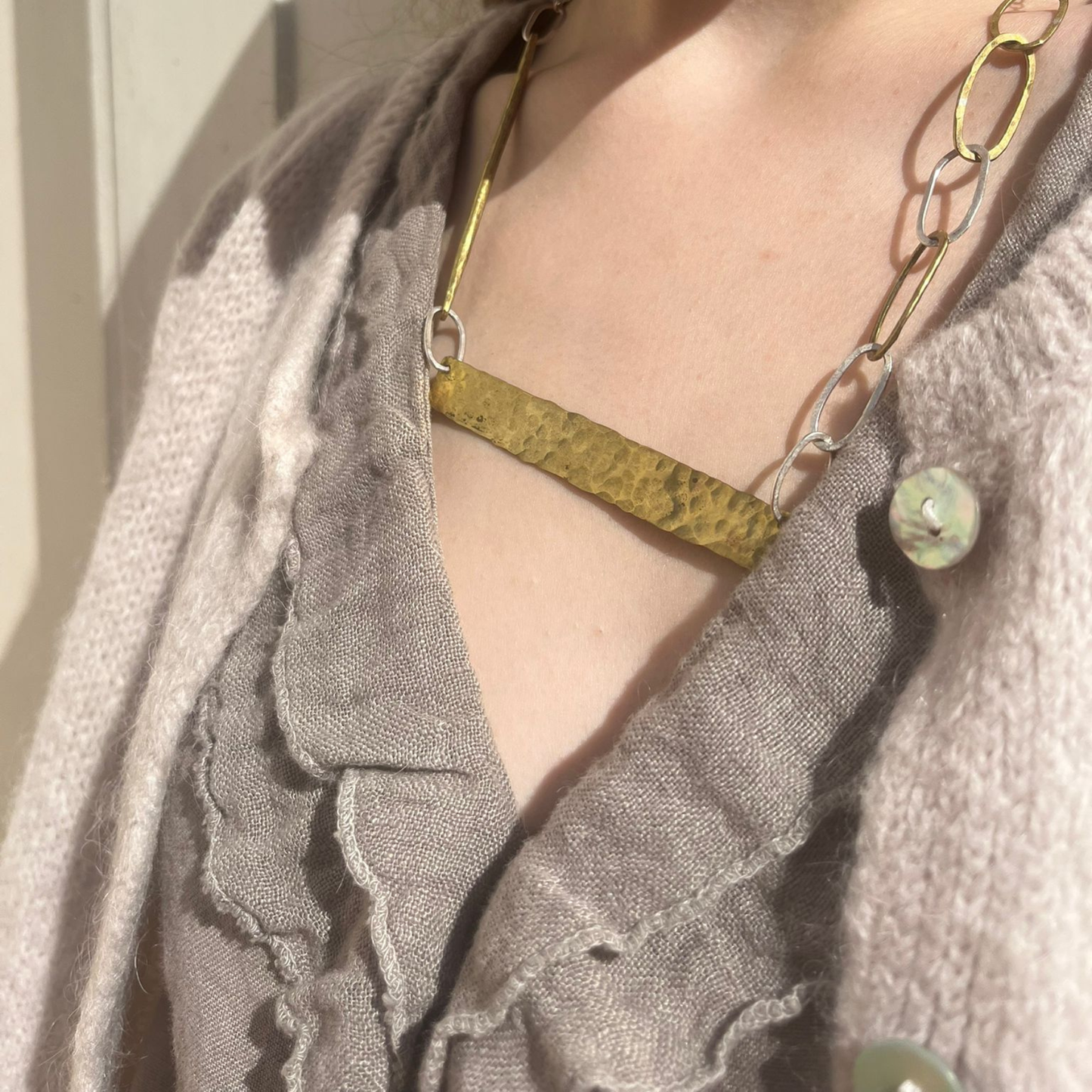 Linen Sleeveless Blouse - Mole
