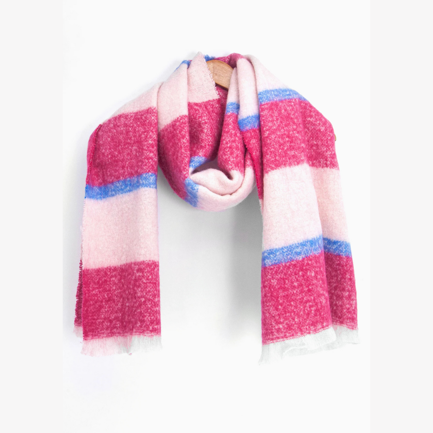 MSH Blanket Scarf - Fuchsia and Blue