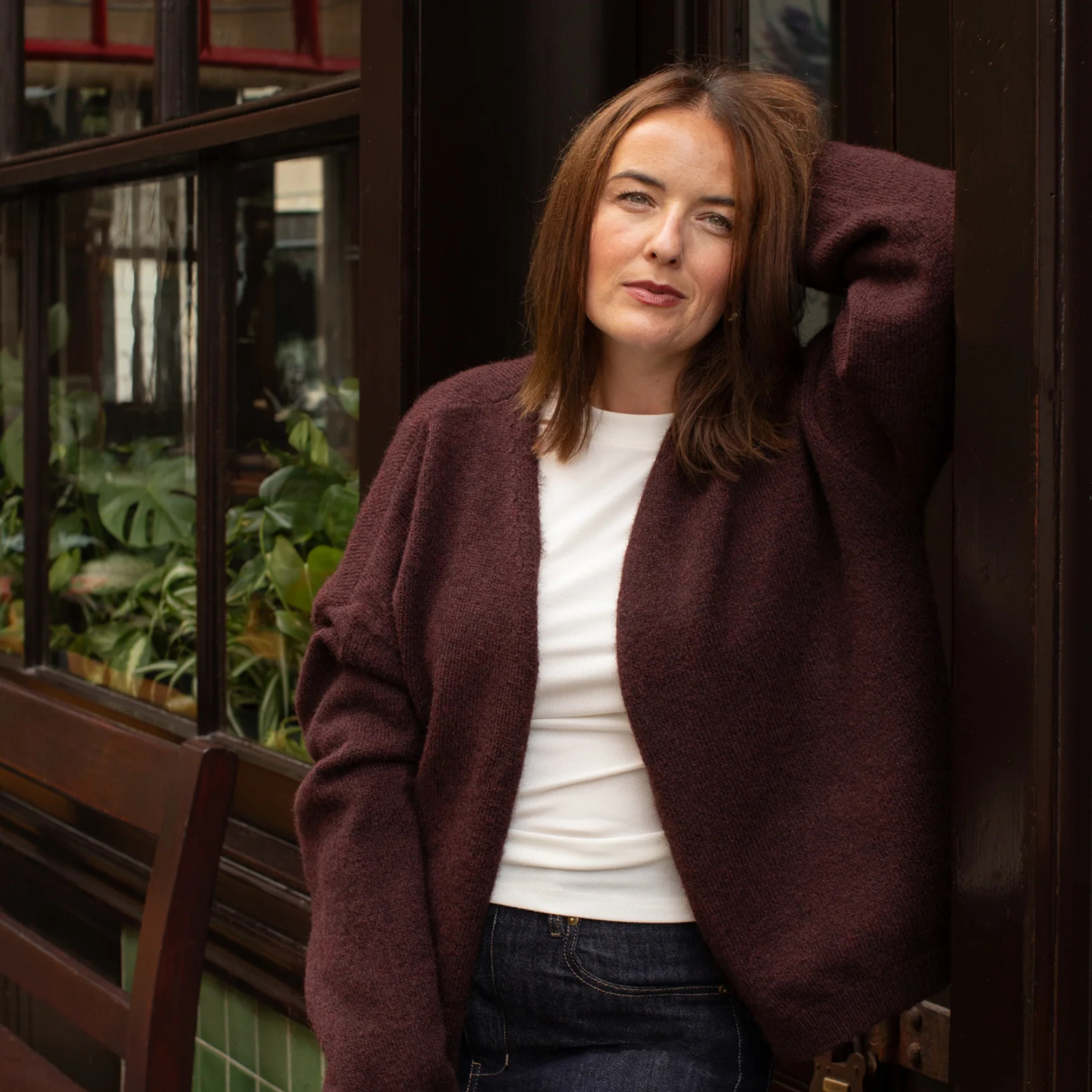 Grace Cardigan - Plum
