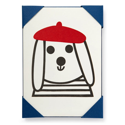 Mini Greetings Card - Dog