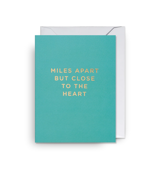 Mini Greetings Card - Miles Apart