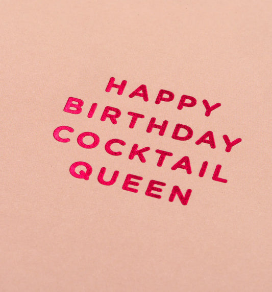 Mini Greetings Card - Cocktail Queen