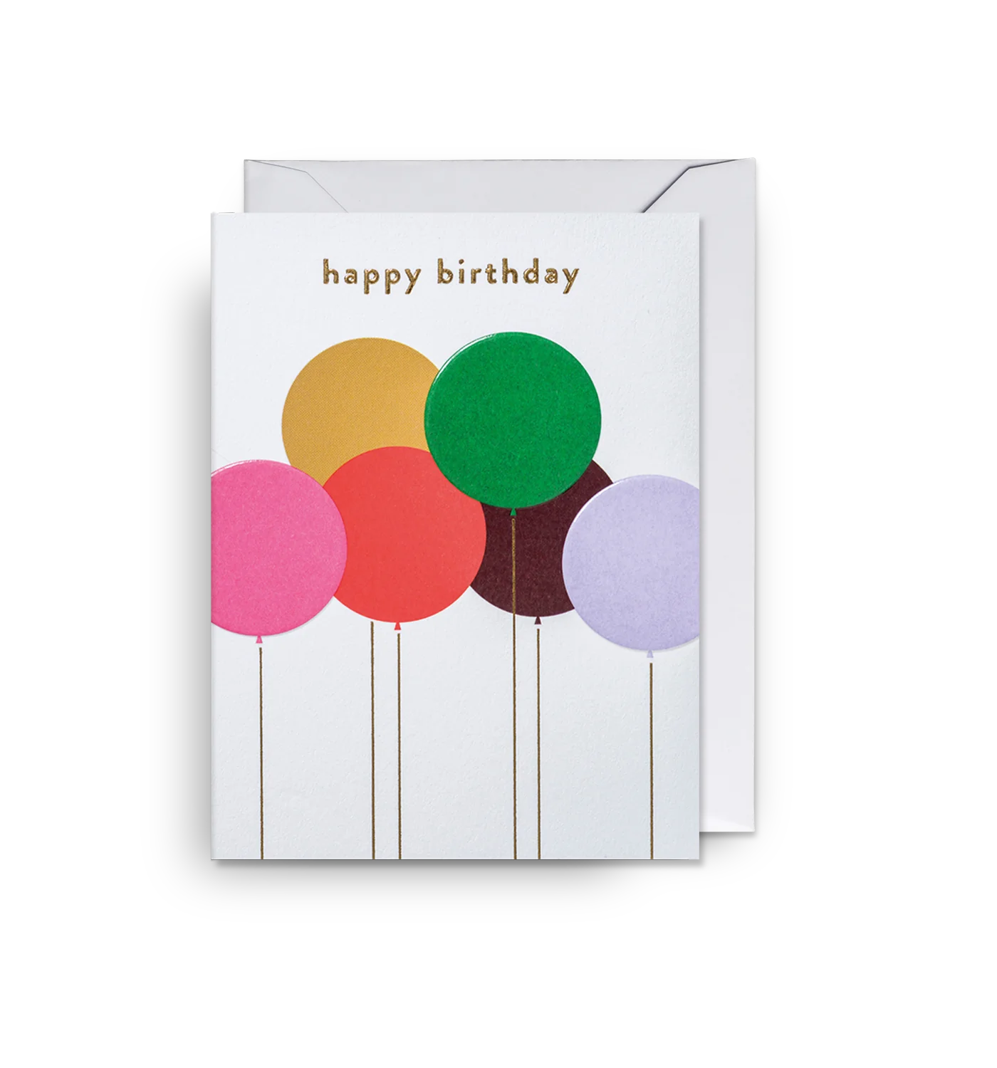 Lagom Mini Card - Happy Birthday Balloons