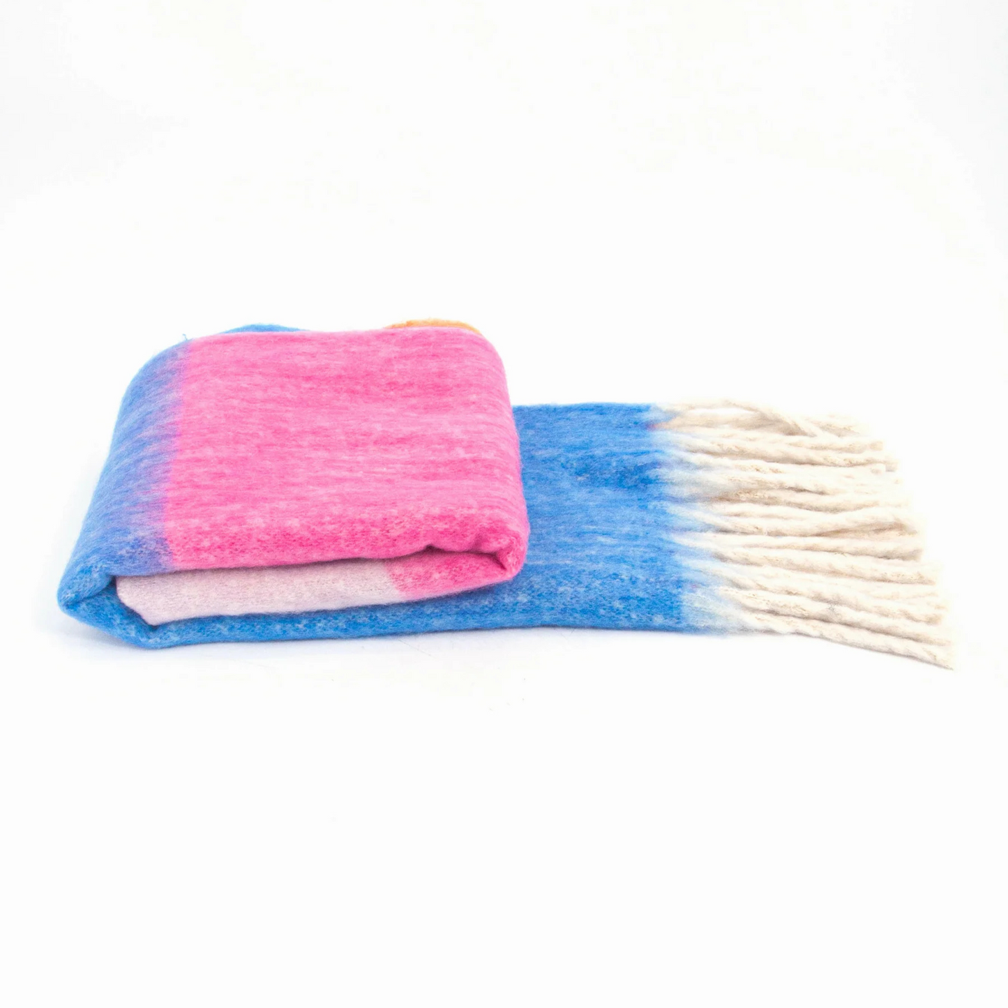 MSH Blanket Scarf - Blue and Pink