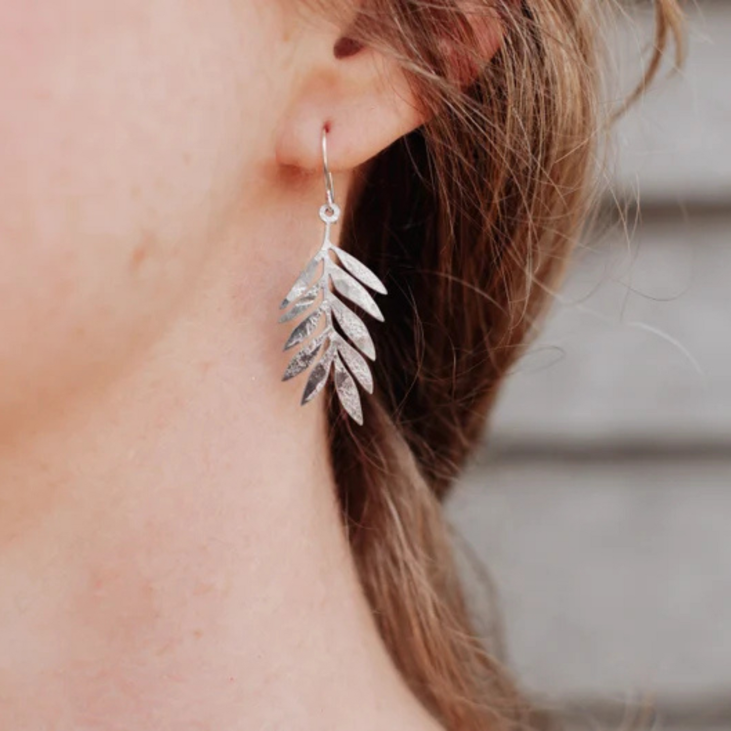 Nic Danning Steel Earrings - Athena