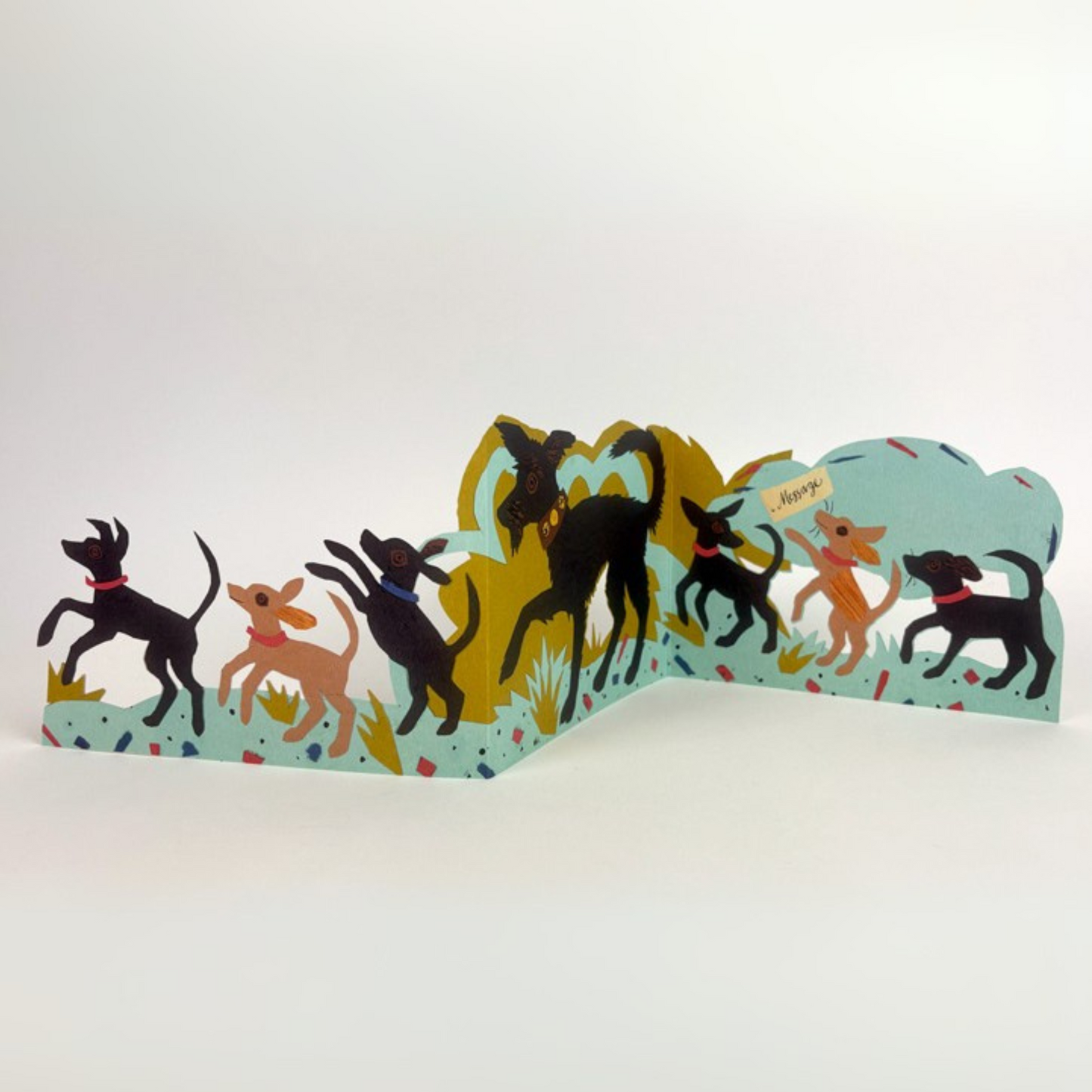Greetings Card - Puppy Parade