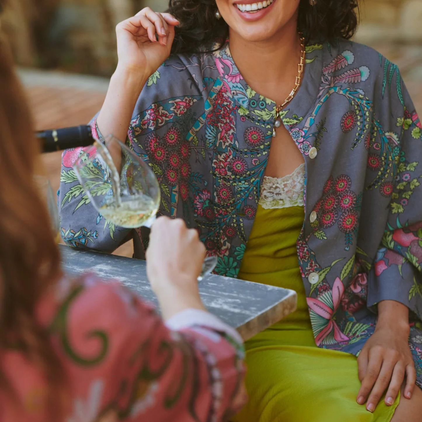 Summer Jacket - Boho Garden Grey