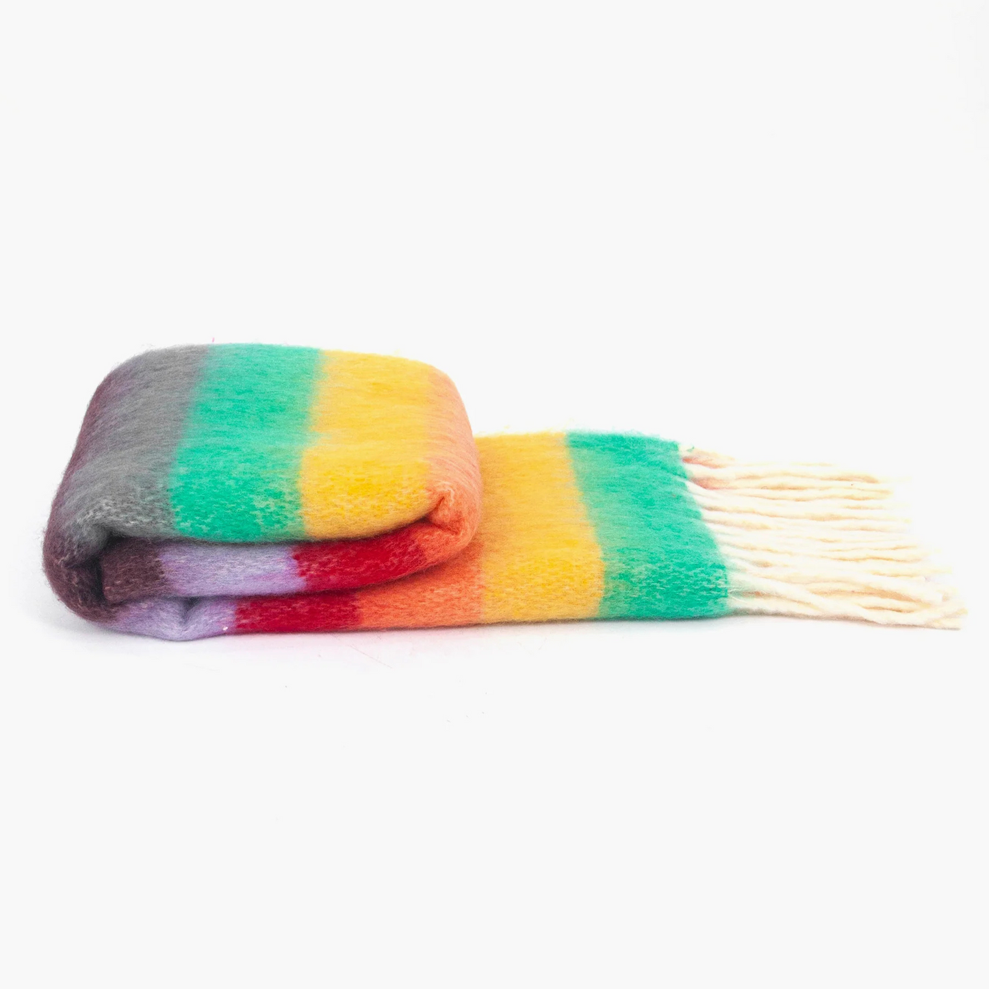 MSH Blanket Scarf - Rainbow Stripe