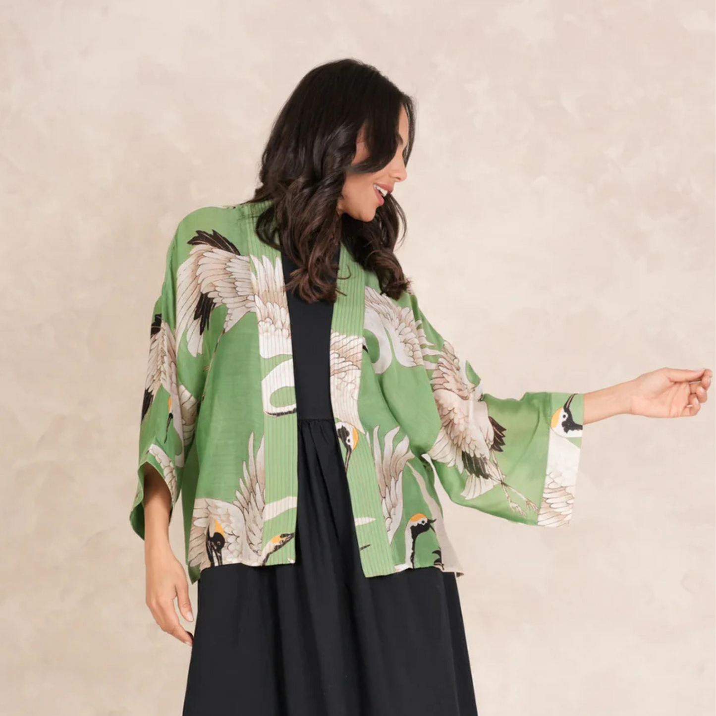 Kimono - Stork Pea Green
