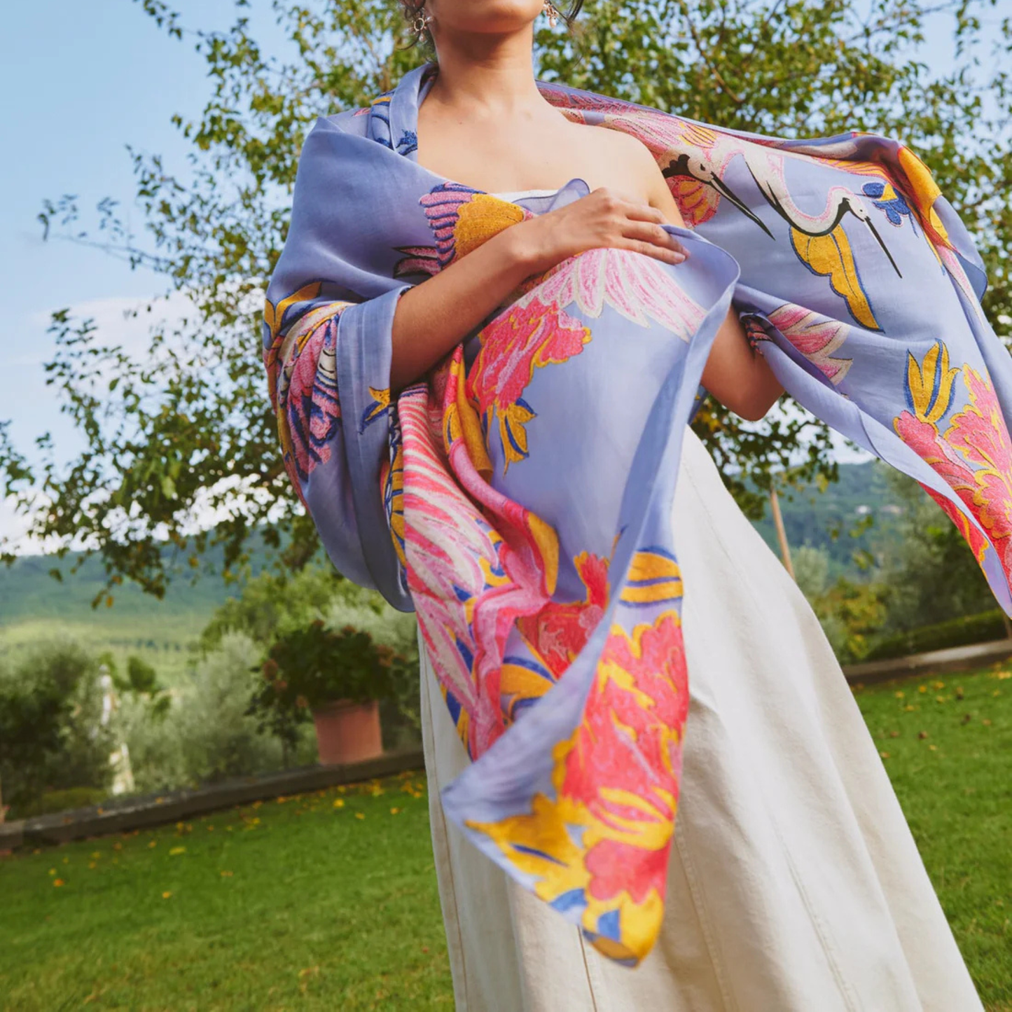 Scarf - Crane Periwinkle