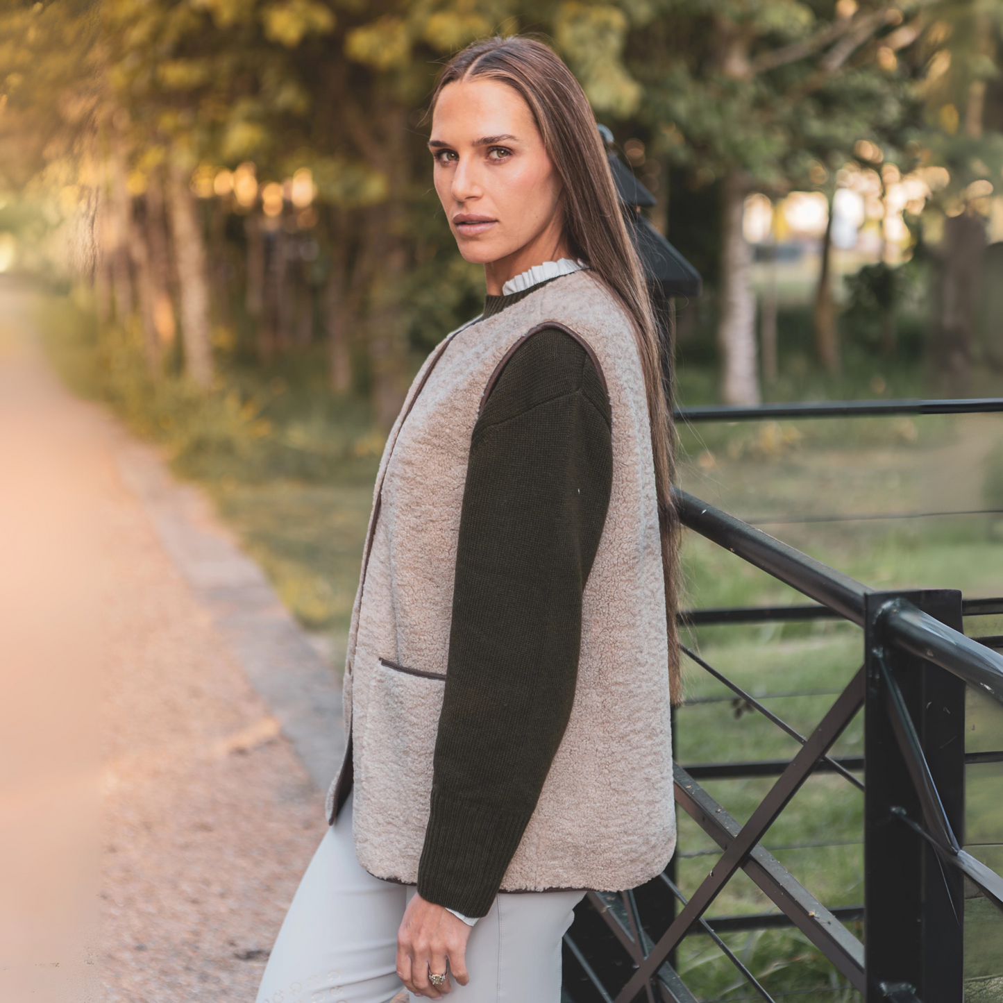 Abby Gilet Jacket – Oat