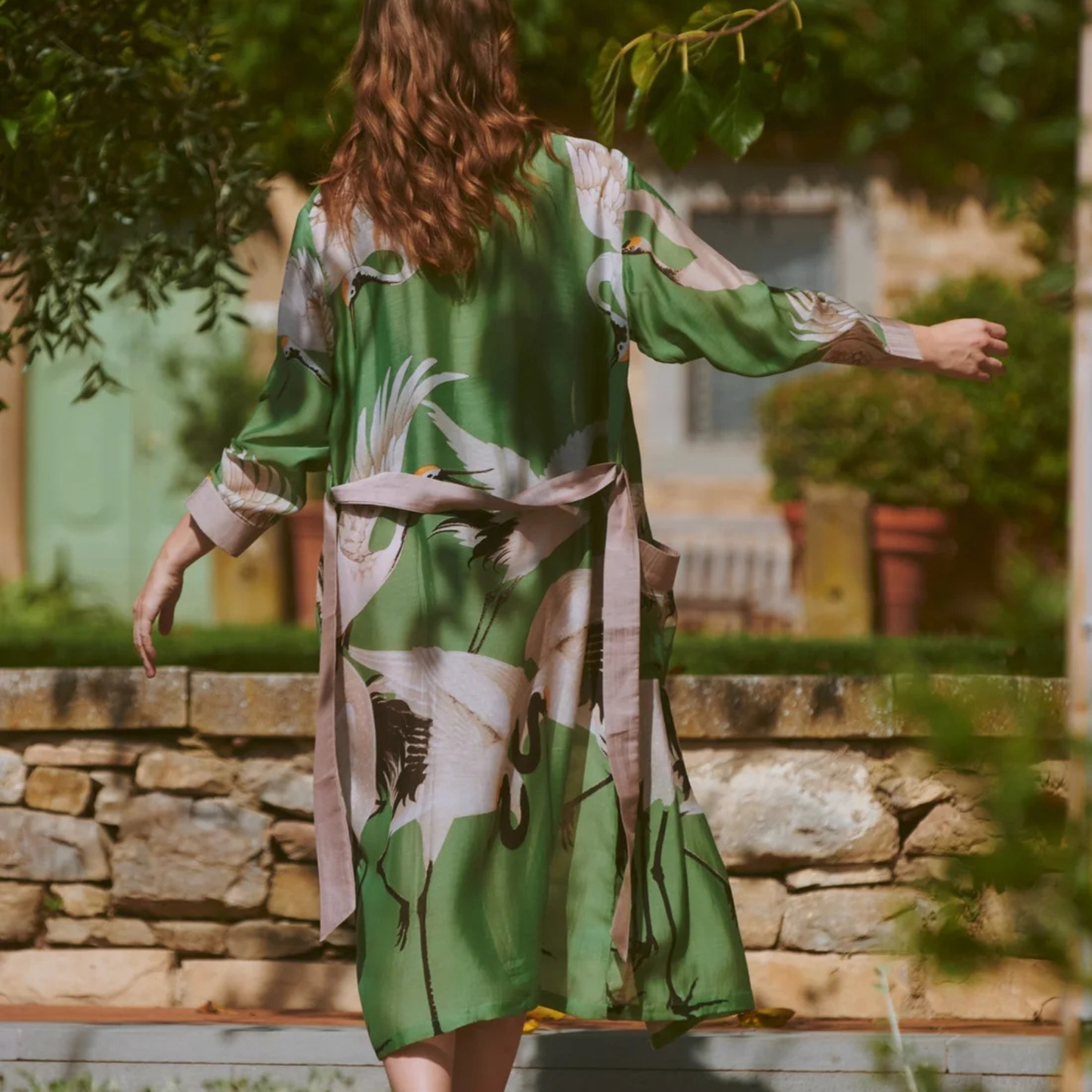 Gown - Stork Pea Green
