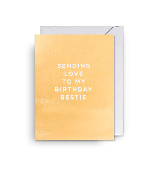 Mini Greetings Card - Birthday Bestie