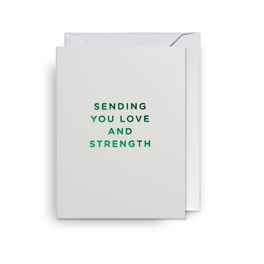 Mini Greetings Card - Sending Strength