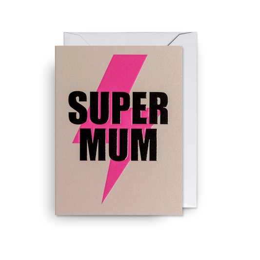 Mini Greetings Card - Super Mum