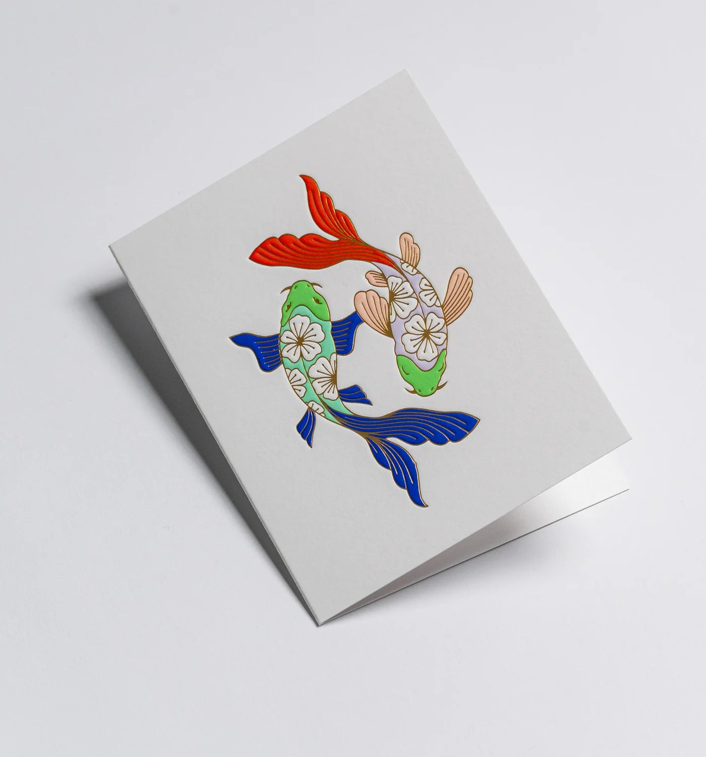 Lagom Mini Card - Floral Koi Fish