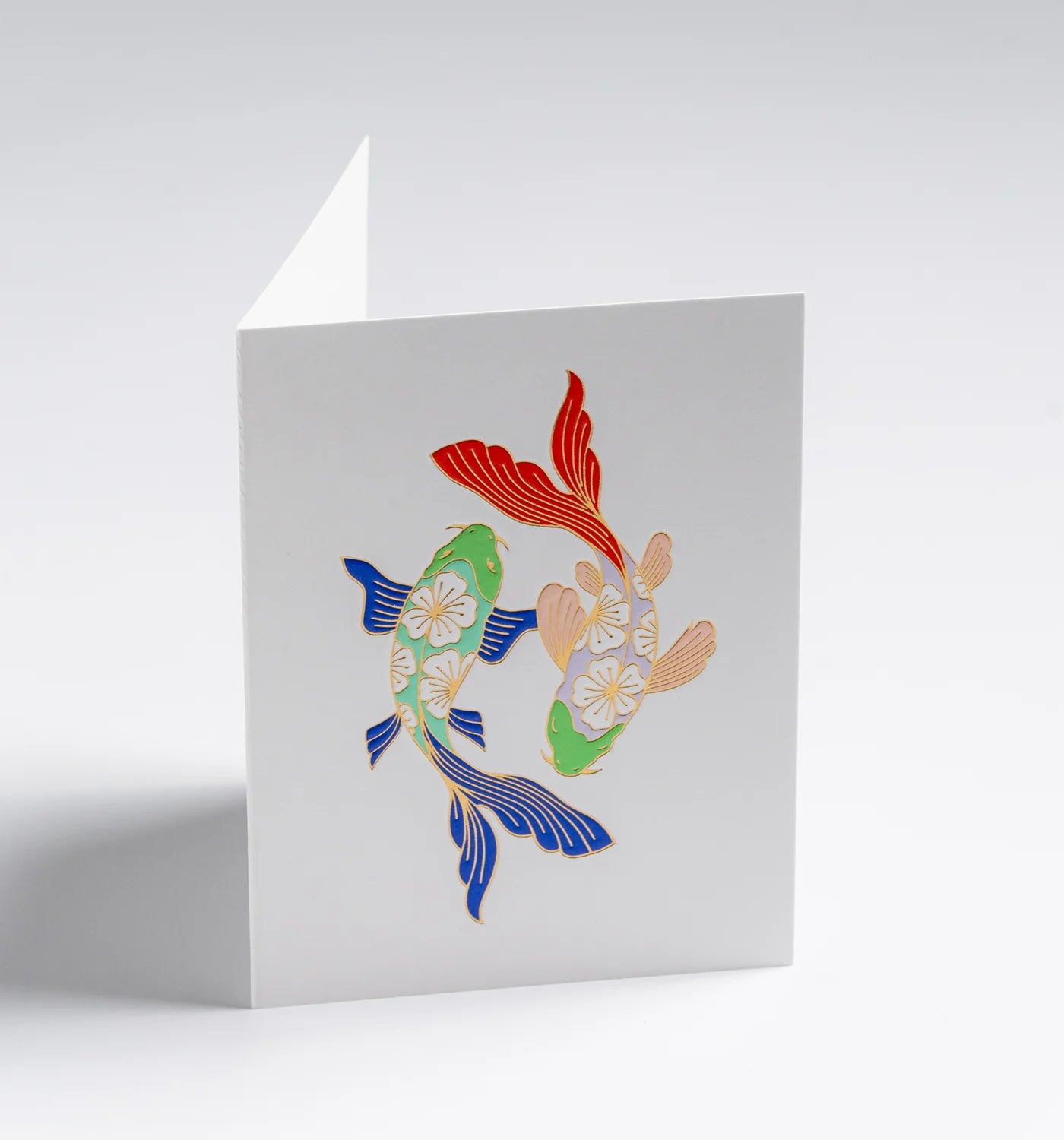 Lagom Mini Card - Floral Koi Fish
