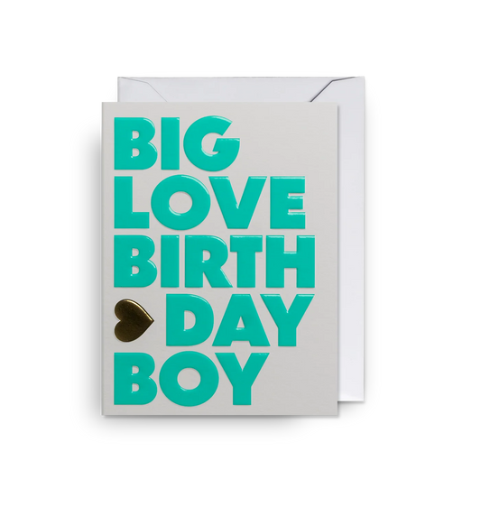 Lagom Mini Card - Big Love Birthday Boy