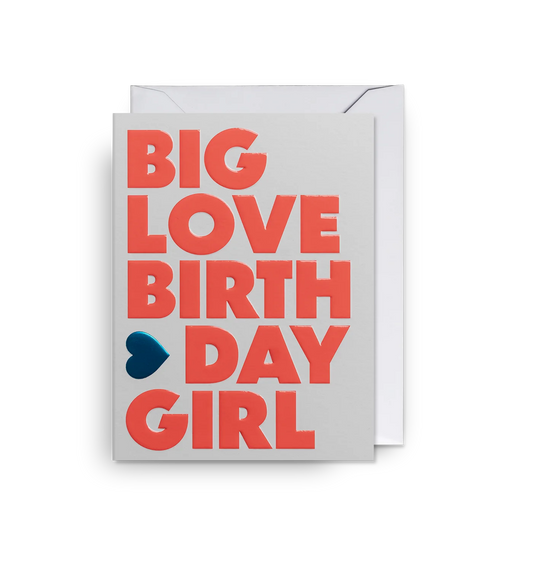 Lagom Mini Card - Big Love Birthday Girl