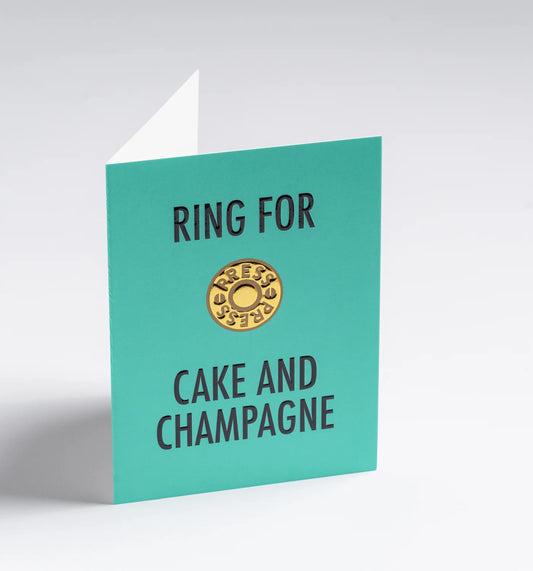 Mini Greetings Card - Ring for Cake