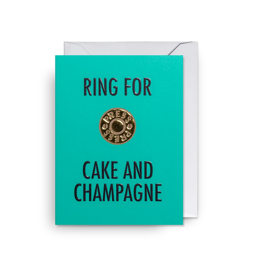 Mini Greetings Card - Ring for Cake