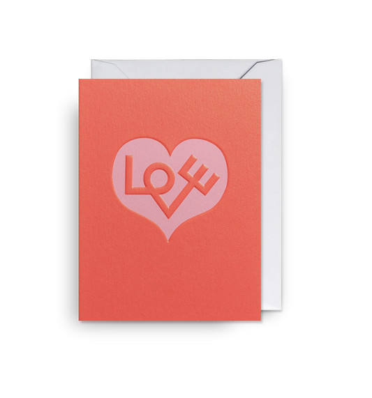 Mini Greetings Card - LOVE
