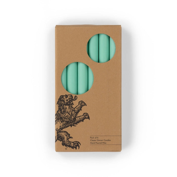 British Colour Standard Dinner Candles - Pack of 6