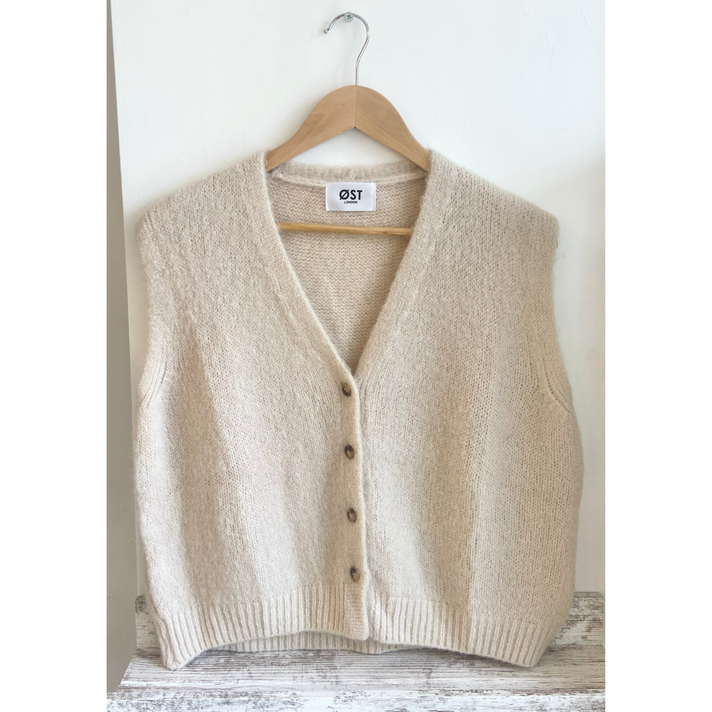 OST London Erika Kid Mohair Vest - Cream