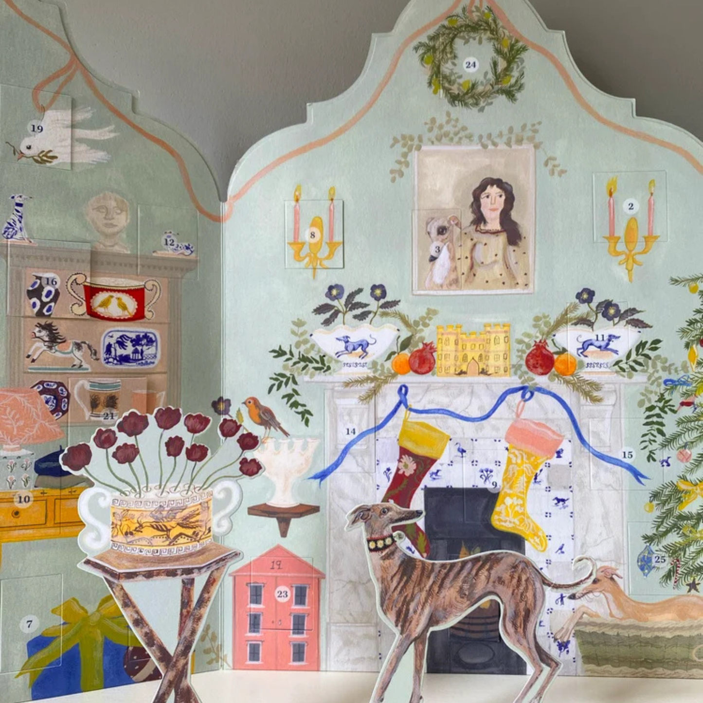 Advent Calendar - Festive Dutch Gable